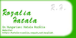 rozalia hatala business card